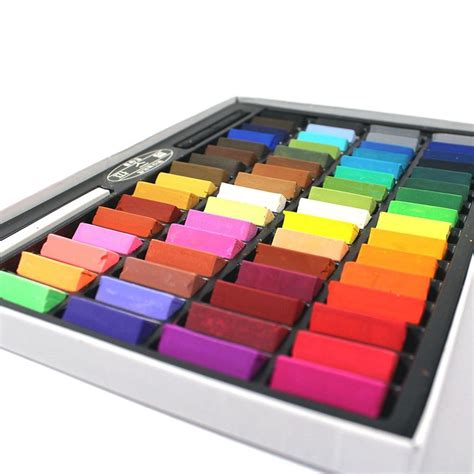 Mungyo Non Toxic Square Chalk Soft Pastel 64 Pack Assorted Colors