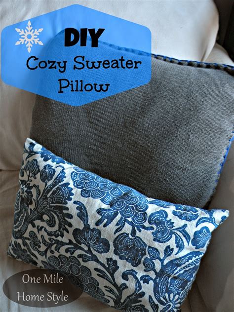 DIY Cozy Sweater Pillow