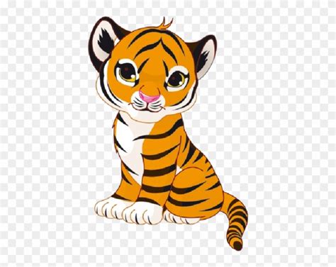 Free Tiger Cub Clip Art Cute Cartoon Tiger Cub Nohatcc