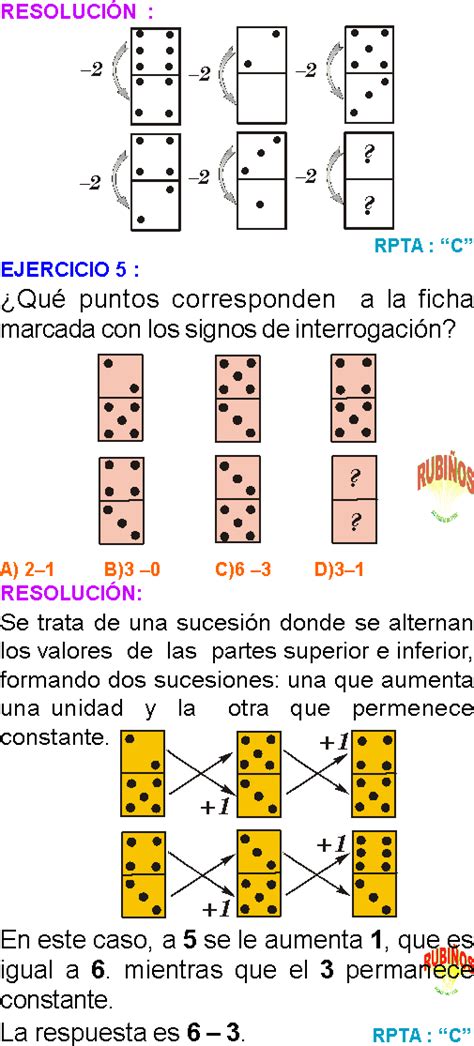 TEST DE DOMINÓ EJERCICIOS RESUELTOS PDF