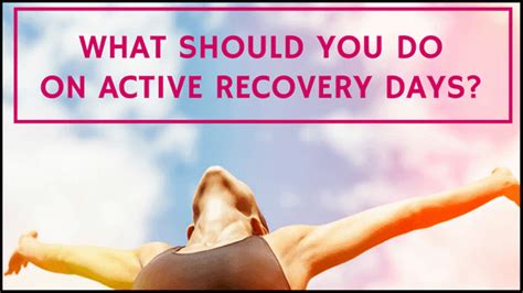 Metcon (time) active recovery ;) 6 rounds, on the 3:00: What You Do On Active Recovery Days? - 5 Activities For ...