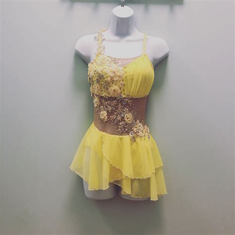 Yellow Lyrical Costume Pretty Dance Costumes Dance Outfits Dance