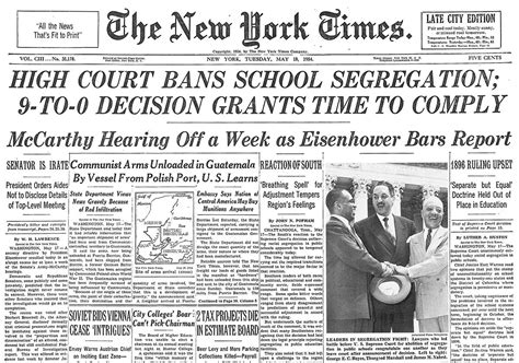 Justice anthony kennedy's majority opinion stated, bowers was not correct when it was decided, and it is not correct today. The u.s. supreme court bans school segregation on this day ...