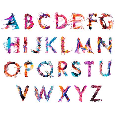 Buy Abstract Abc Font And Create Your Color Dimension
