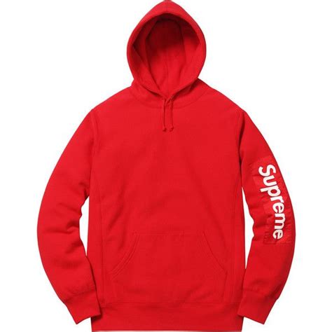 Supreme box logo hooded sweatshirt heather grey about shipping: Supreme Sleeve Patch Hooded Sweatshirt liked on Polyvore ...