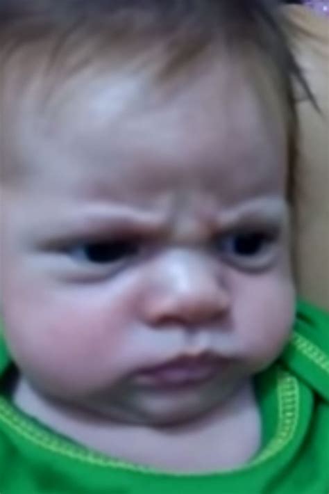 Meet The Angriest Baby In The World Angry Baby Angry Baby Face Baby