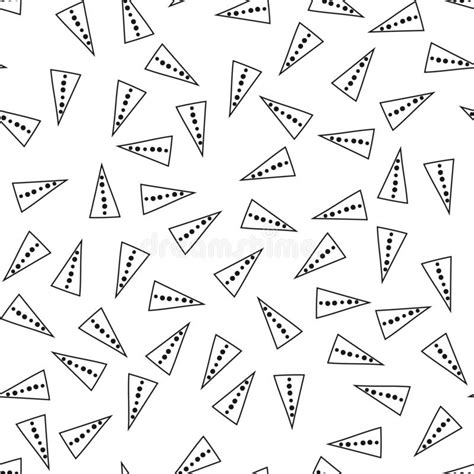 Triangles Black And White Seamless Pattern Geometric Abstract
