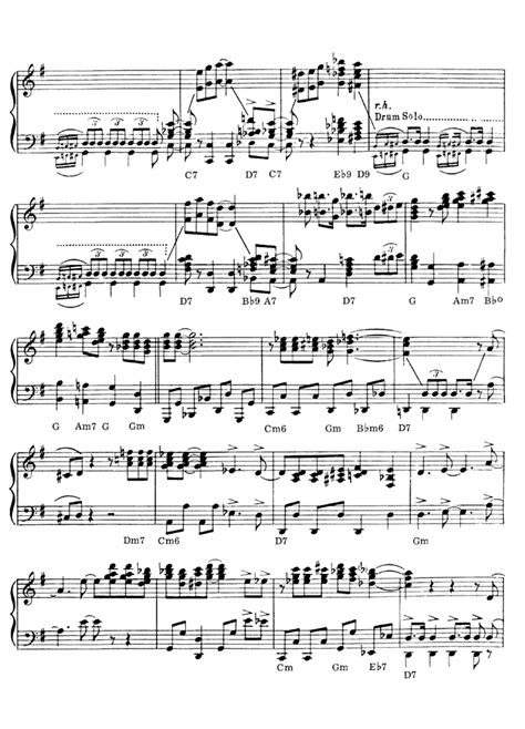 In sheet music for the guitar, you'll see that the treble clef circles the g note. ST. LOUIS BLUES MARCH Glenn Miller Piano Sheet music - Guitar chords | Easy Sheet Music