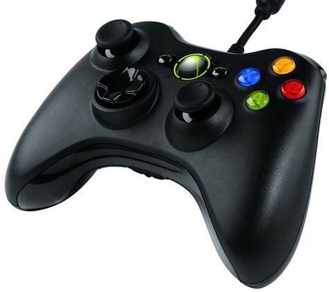 Microsoft Xbox 360 Wired Controller Black S9f 00003 Mwave