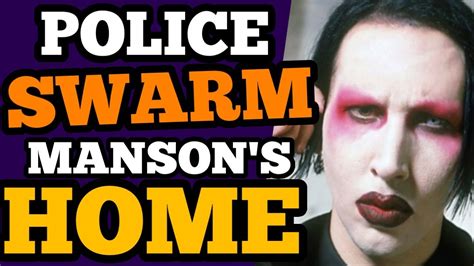 Police Swarm Marilyn Mansons Home Friend Worries For His Safety Youtube