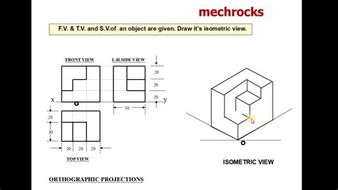 Engineering Drawing Isometric Projections Example 2 Youtube