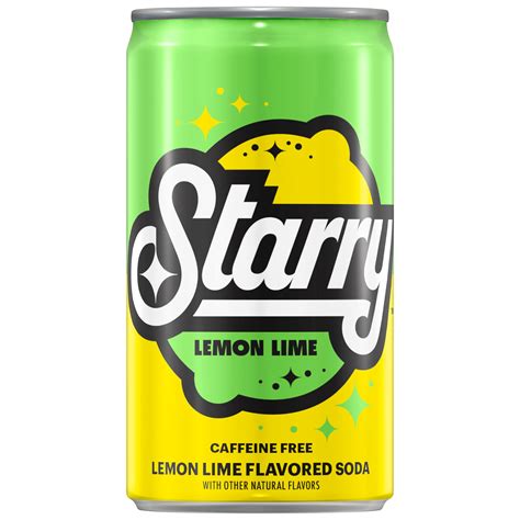 Starry Flavored Beverage Lemon Lime 7 5 Fl Oz 6 Count