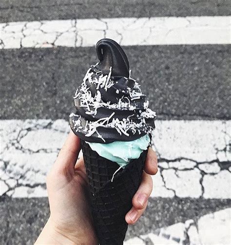 Black Ice Cream Cone Adds A Spooky Twist On The Sweet Treat
