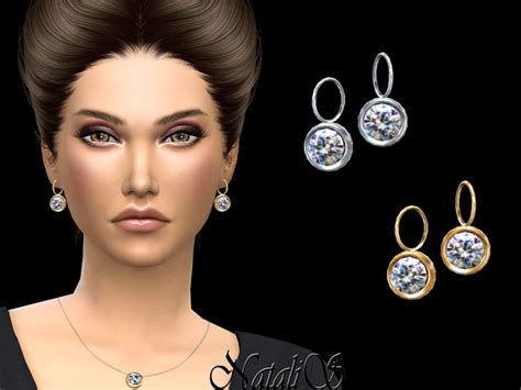 The Sims Resource Nataliscrystal Pendant Earrings