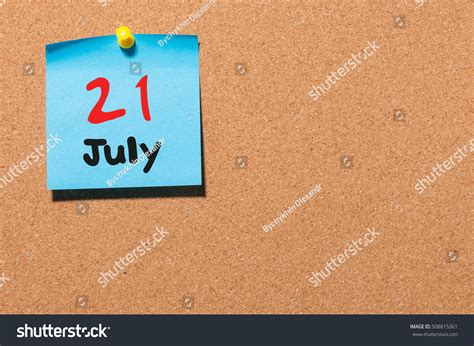 July 21st Day 21 Month Color Stock Photo Edit Now 508815361