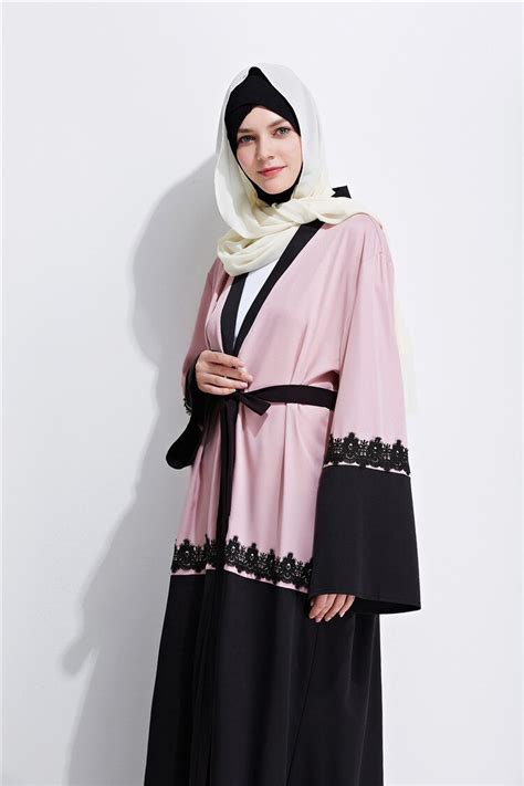 Mz Garment Woman Long Sleeve Abaya Islamic Female Muslim Apparel Ladies Lace Kaftan Long Women S