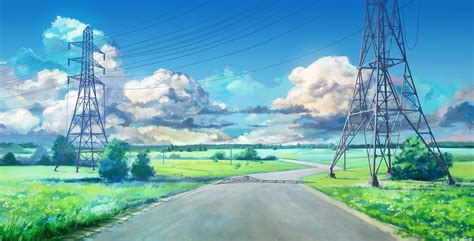Anime Road To City Everlasting Summer 4k Hd Wallpaper