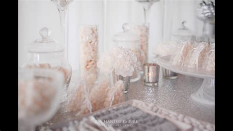 Silver Wedding Sweets Station Styled By Enchanted Empire Event