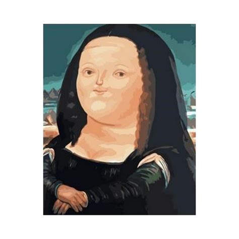 Mona Lisa Fernando Botero Pintar Por Números Moha
