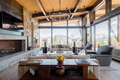 Mountain Peek Modern Rustic Home In Montana Wowow Home Magazine