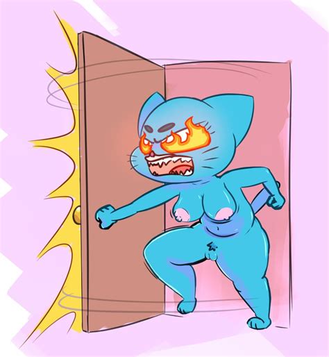 rule 34 absurd res angry anthro belly blue body blue fur breasts cartoon network domestic cat