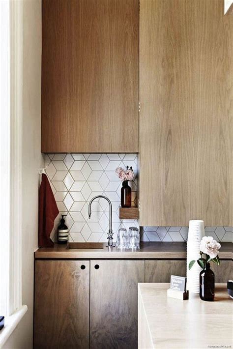 55 Stunning Geometric Backsplash Tile Kitchen Ideas Kitchen Design