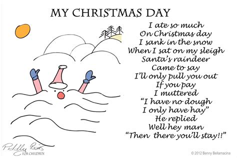 Piddly Poems My Christmas Day