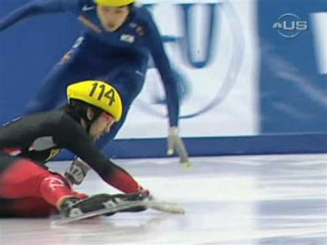 Speed Skating Championship Crashes From Universal Sports YouTube