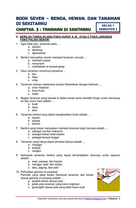 Soal Sbdp Kelas 3 Tema 1 Subtema 1 Homecare24