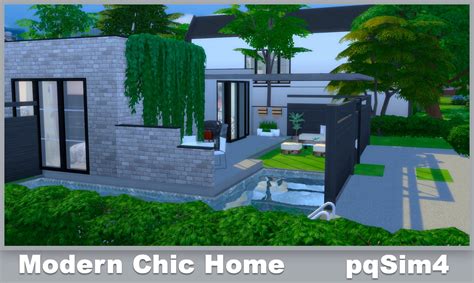Modern Chic Home The Sims 4 Speed Build