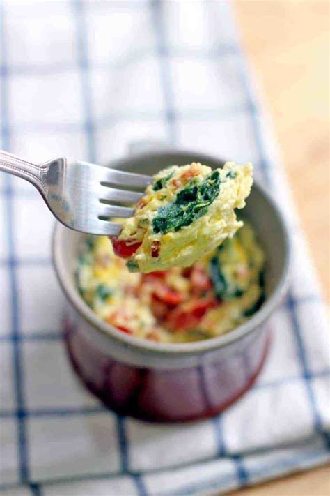 This version uses strawberries, but any berries would work. Spinach and Cheddar Microwave Quiche in a Mug | Recipe ...