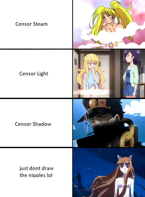 anime censorship 101 anime memes otaku anime memes funny anime memes