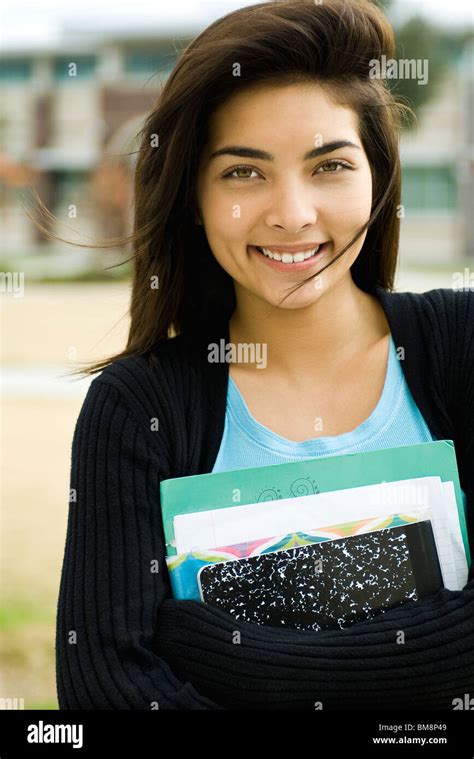Female High School Student Portrait Stock Photo Alamy