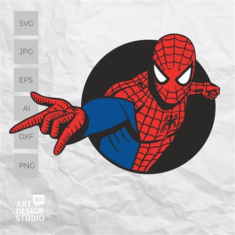 Spiderman svg cut file for cricut silhouette cameo. | Etsy