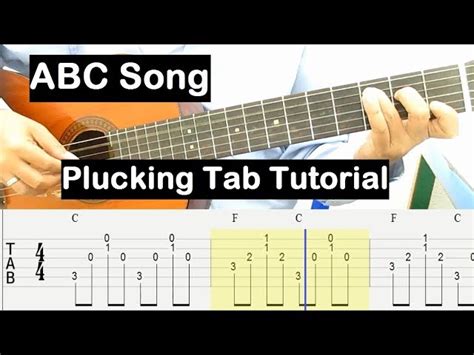 Abc Song Guitar Lesson Chords Plucking Tab Tutorial Guitar Lessons For Beginners Guitar Academies