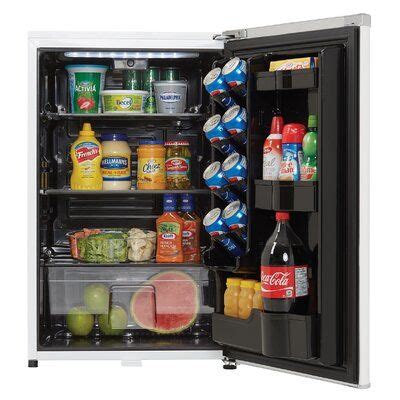 The red, flashing, led shows that the alarm system, is set and functional. Danby Classic 4.4 cu. ft. Freestanding Mini Fridge ...