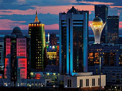 Kazakhstans New Capital Is The Opposite Of Understated After Dark