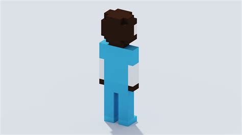 3d Model Voxel Human T7 Vr Ar Low Poly Cgtrader