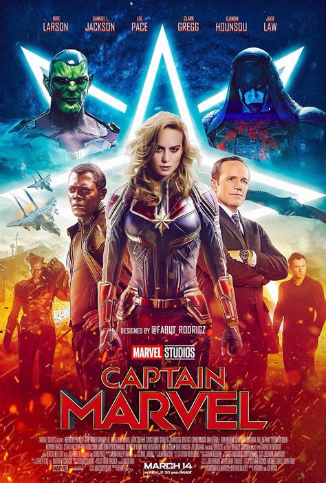 Captain Marvel Movie Poster 2019 Fantasy Film Art Silk Print 13x20