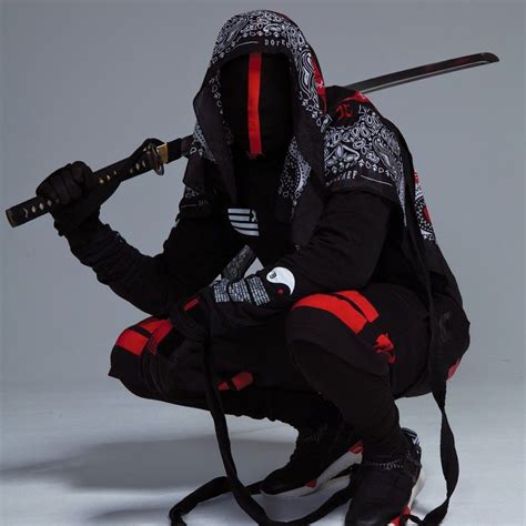 Ninja Samurai Pose Goth Ninja Urban Fashion Urban Ninja