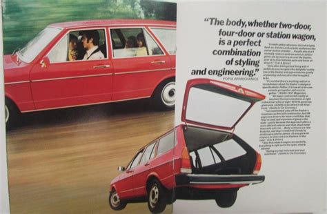 1975 Volkswagen Dasher Sales Brochure