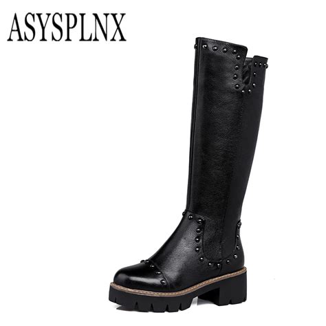 Asysplnx Brand 2018 Leather Zipper Rivet With A Waterproof Black