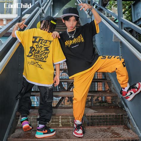 Kids Hip Hop Clothes Children Street Dance Clothes Boys Hip Hop