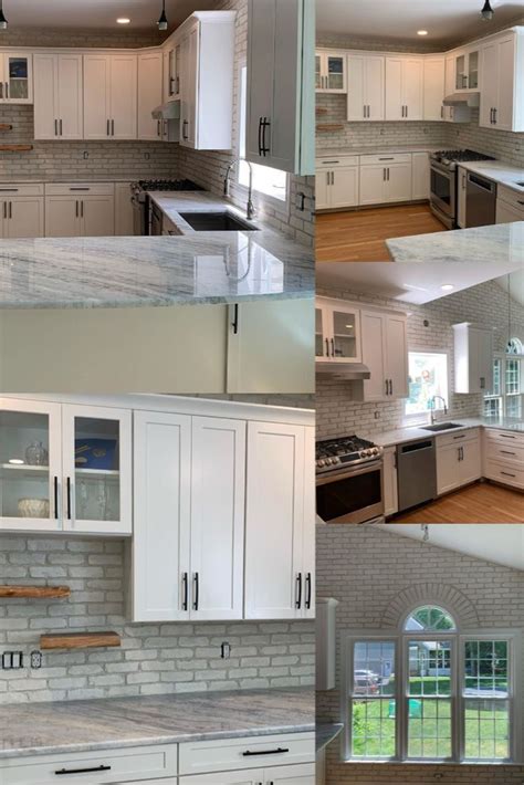 Koni Brick Blanc Brick Home Kitchen Cabinets