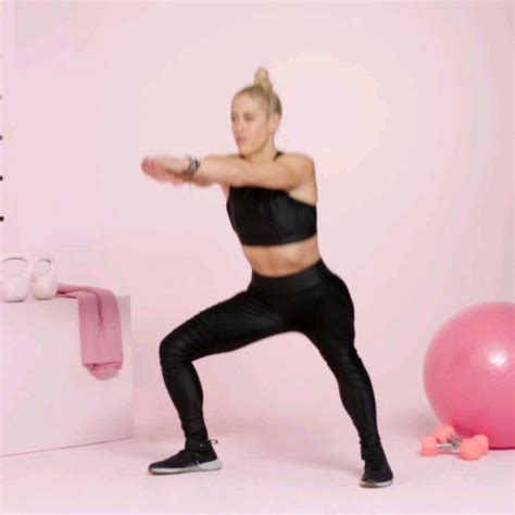 Wide Leg Sumo Squat Exercise How To Workout Trainer By Skimble