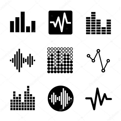 Music Soundwave Icons Set Stock Vector Image By ©in8finity 36271247