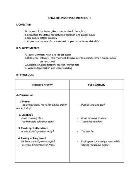 Detailed Lesson Plan In Health Grade 2