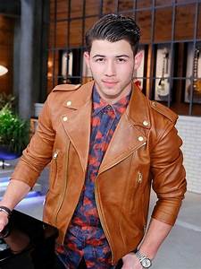 Nick Jonas Motorcycle Brown Leather Jacket