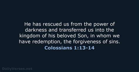 September 24 2020 Bible Verse Of The Day Nrsv Colossians 113 14
