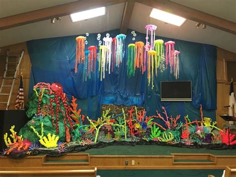 Under The Sea Decorations Ocean Commotion Vbs Under The Sea Theme